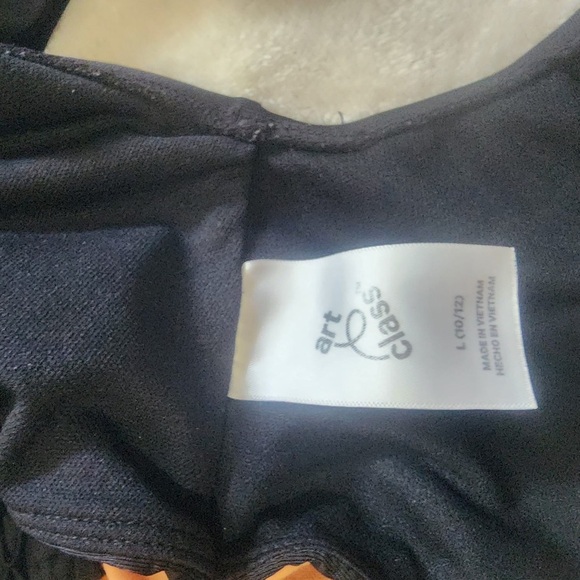 art class Black and Tan One Piece Swimsuit with Cutouts - Picture 5 of 8